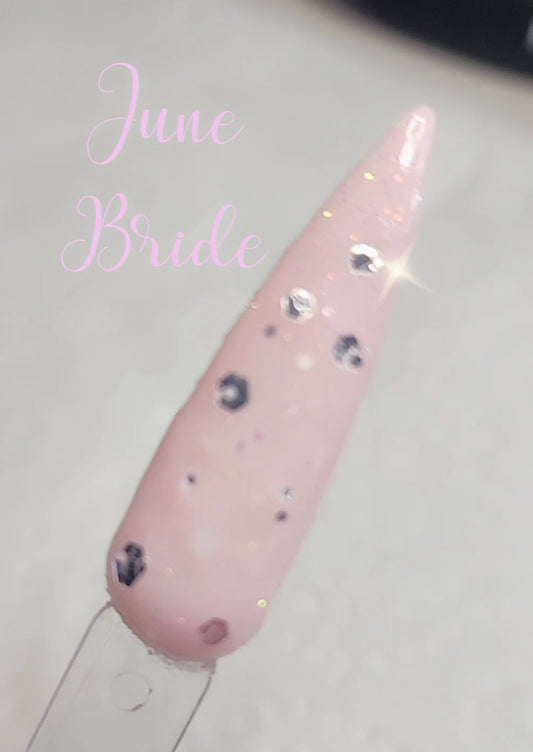 June Brides, nail dip powder