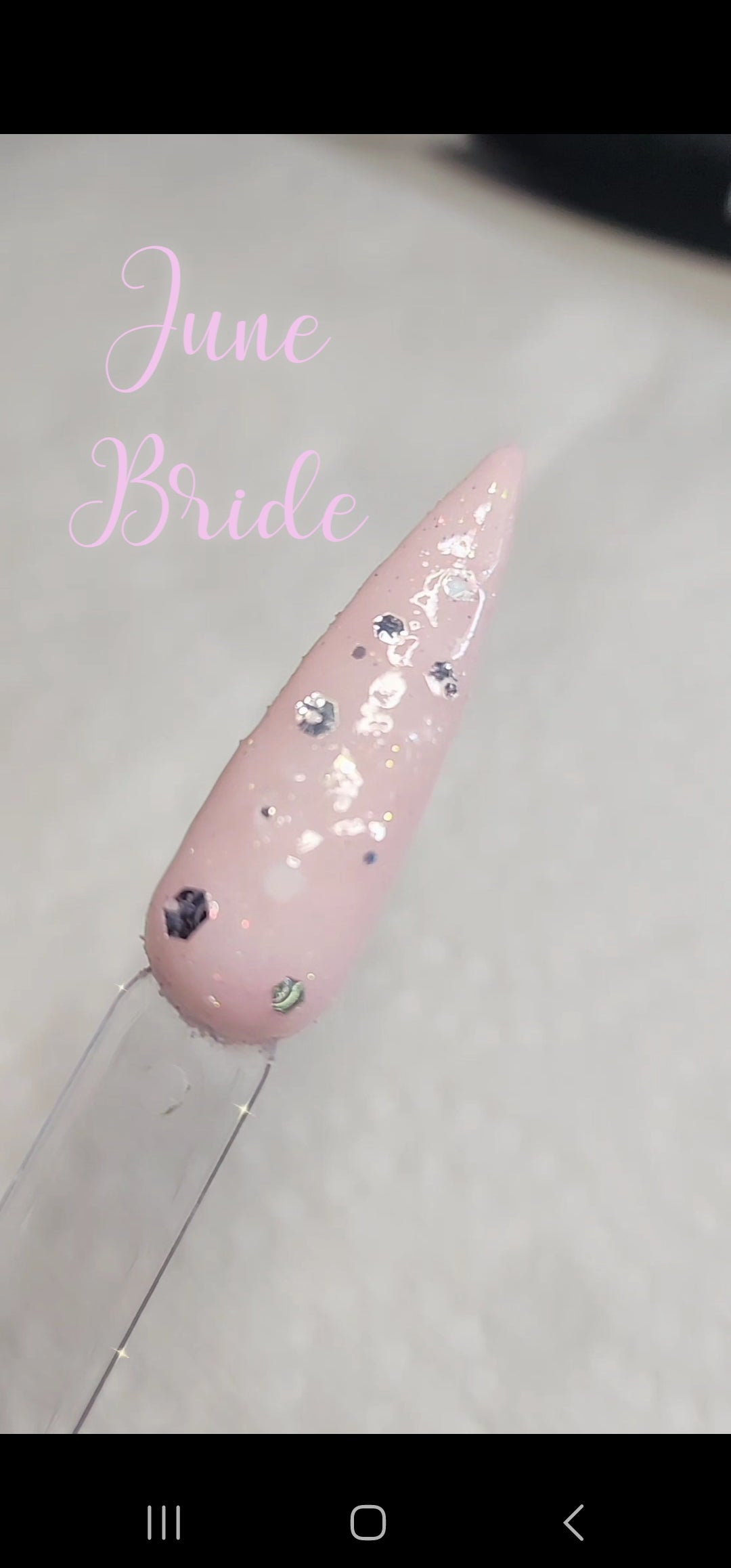 June Brides, nail dip powder