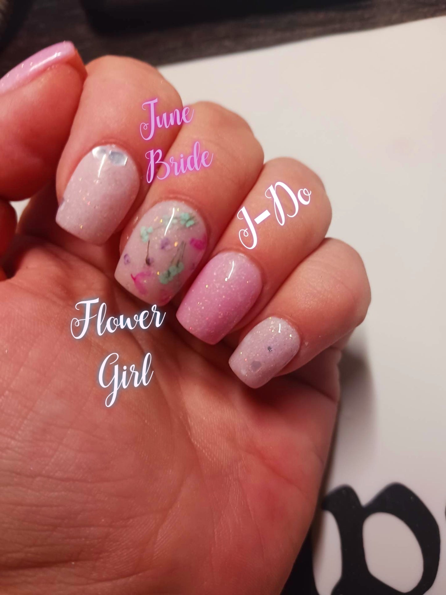 June Brides, nail dip powder