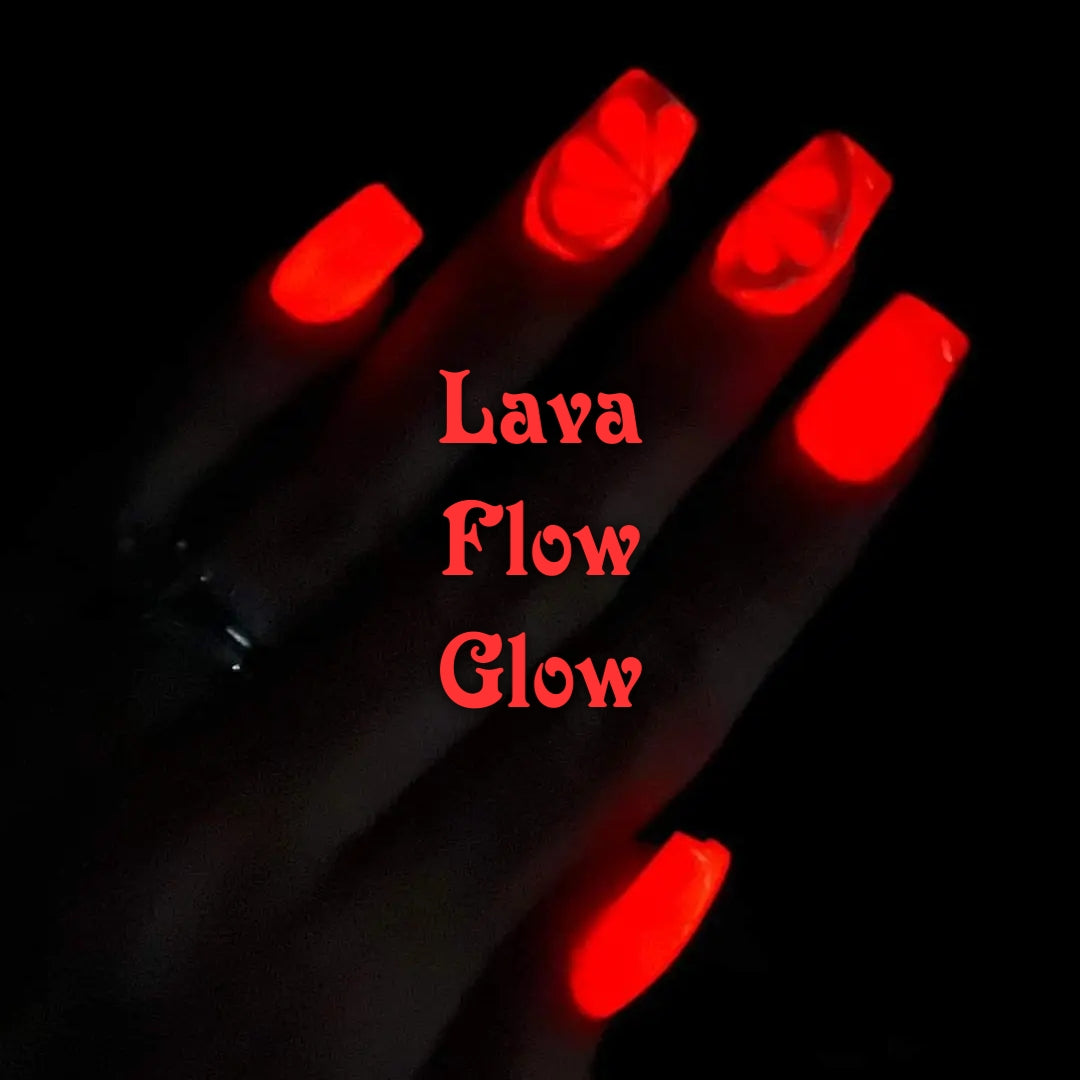 Lava flow GLOW dip powder