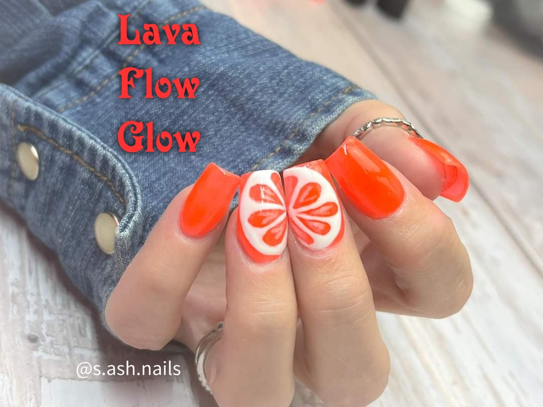 Lava flow GLOW dip powder