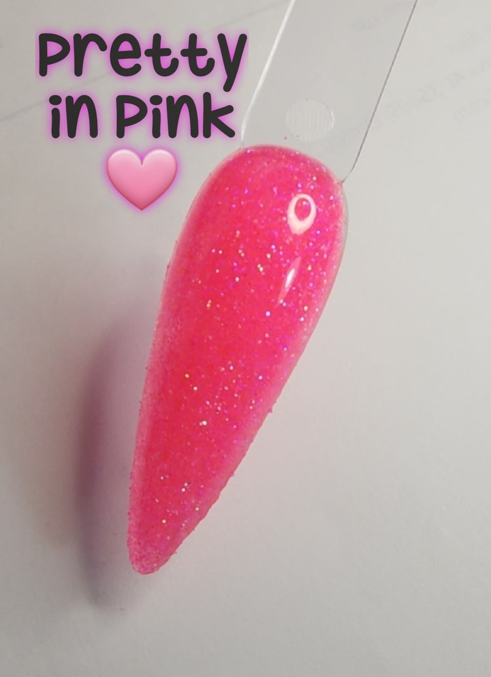 Pretty in pink, glitter dip powder