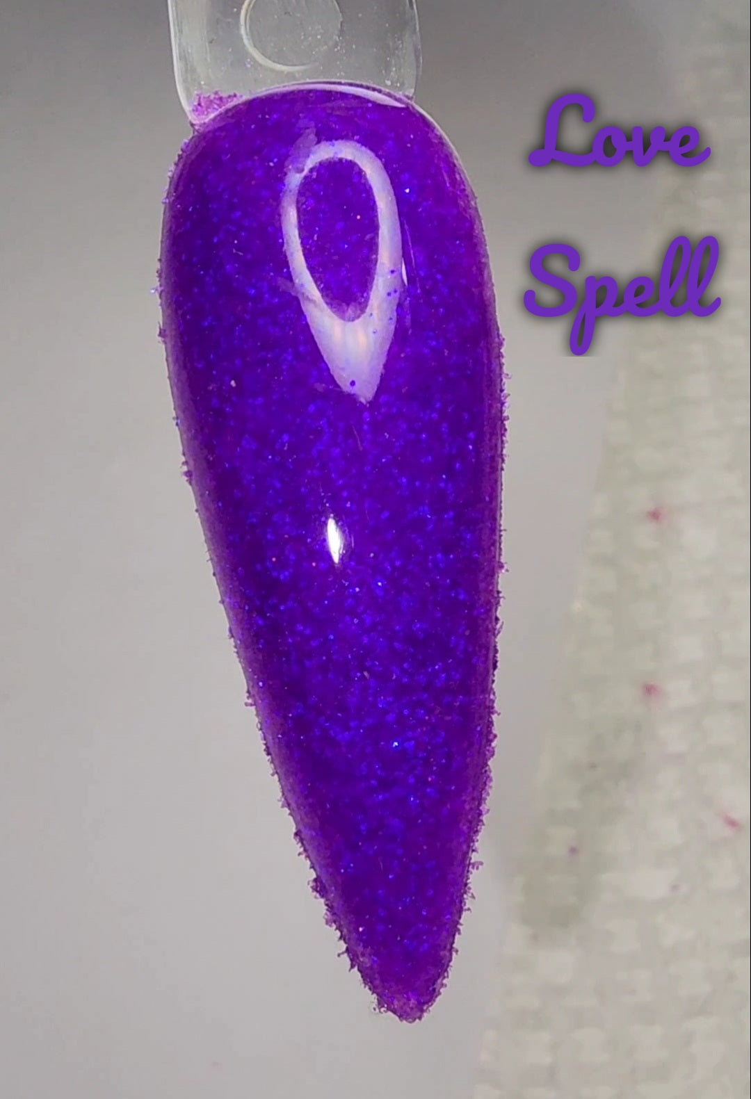 Love Spell, glitter dip powder