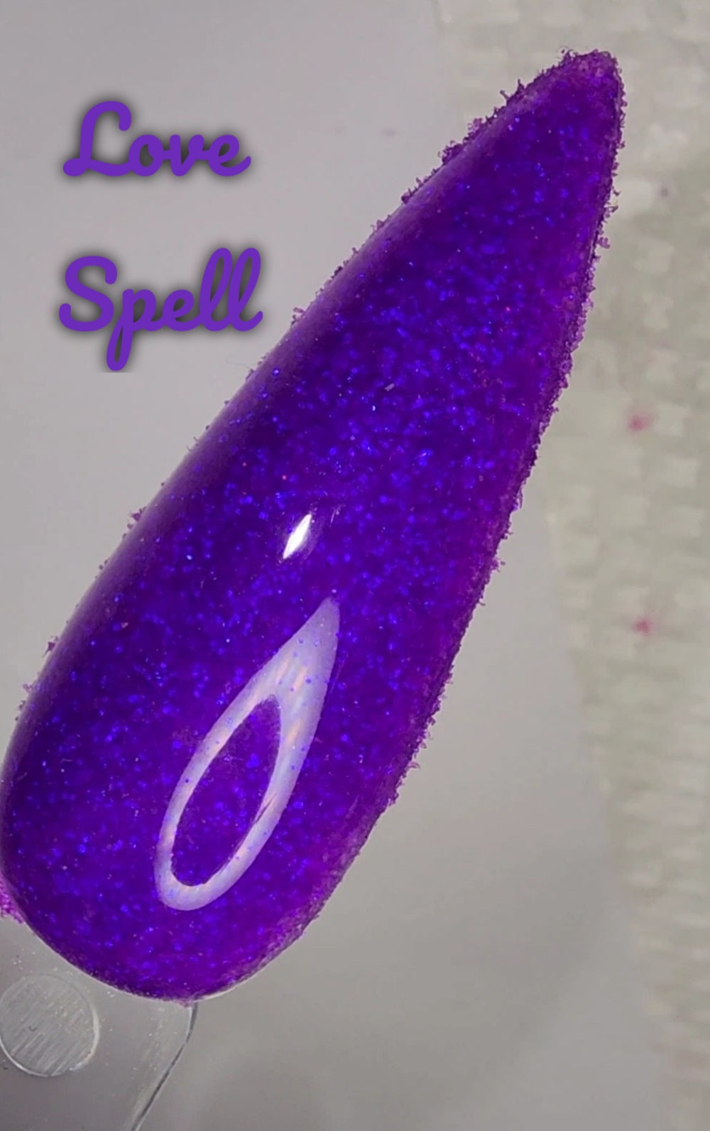 Love Spell, glitter dip powder