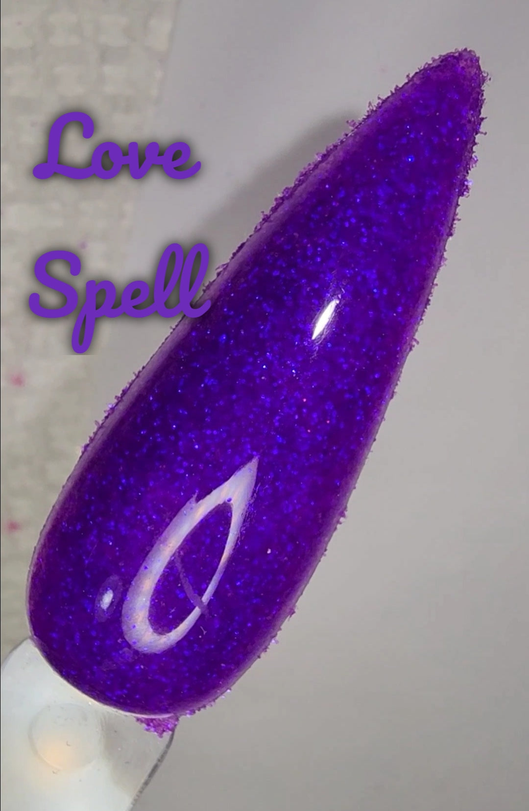 Love Spell, glitter dip powder