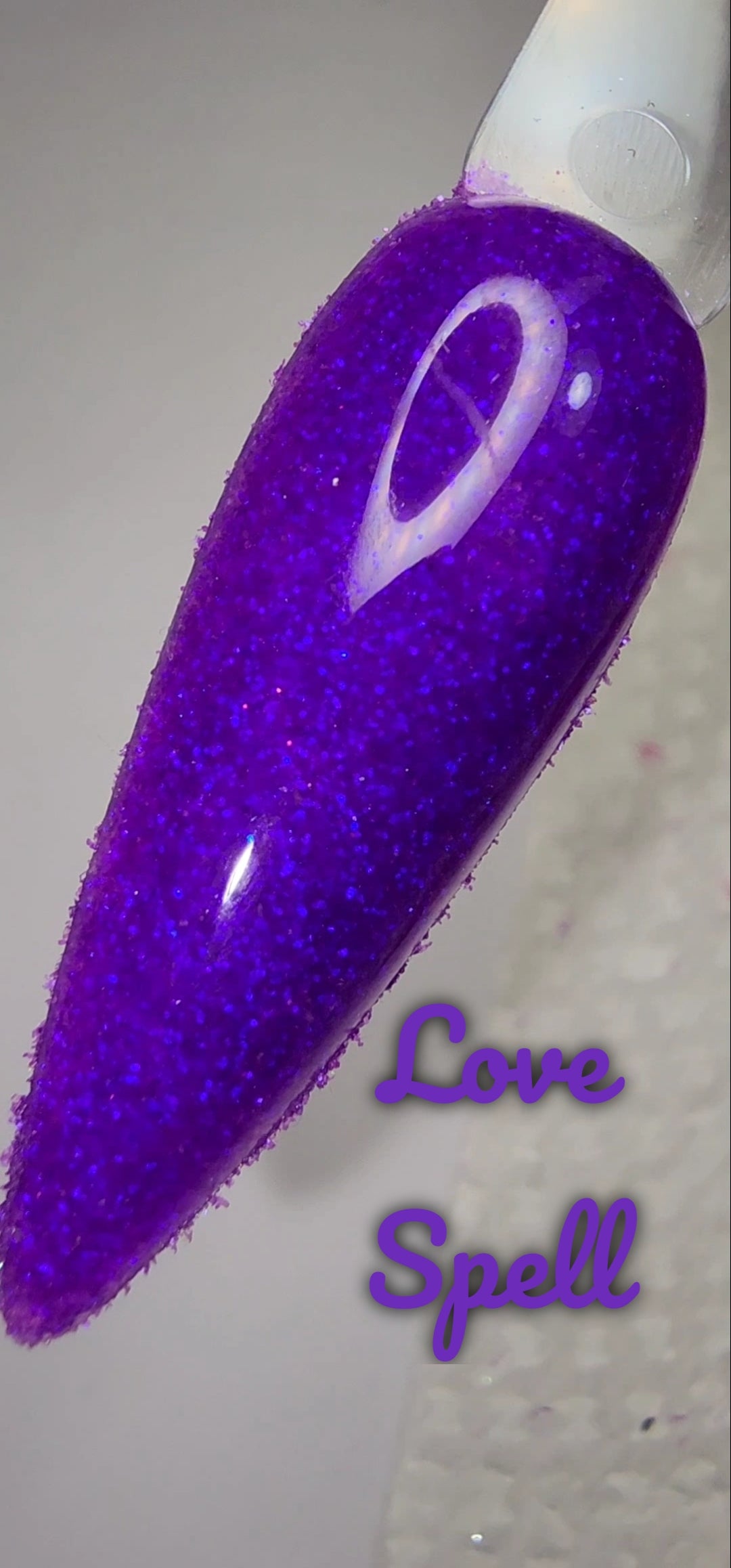 Love Spell, glitter dip powder