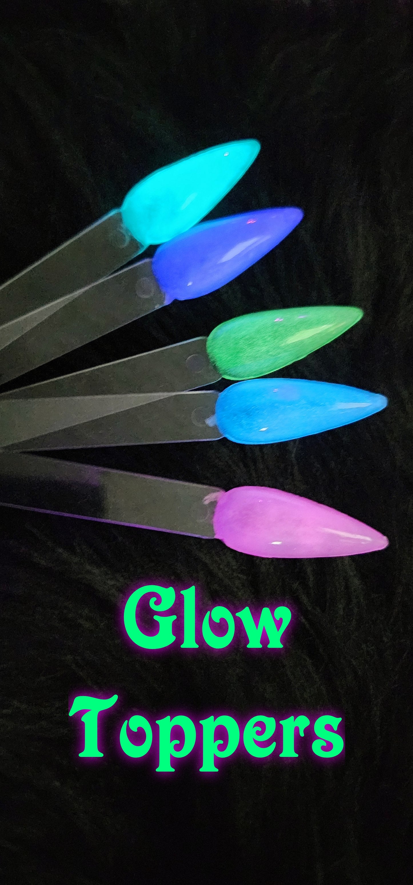 Glow Toppers Complete set