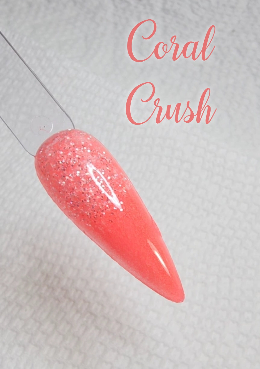 Coral Crush, nail dip powder