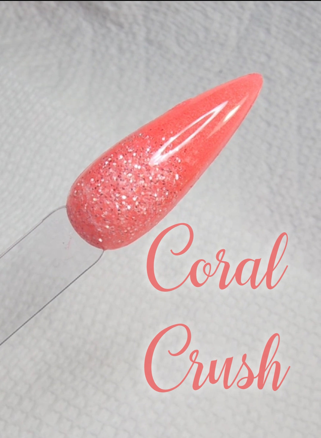 Coral Crush, nail dip powder