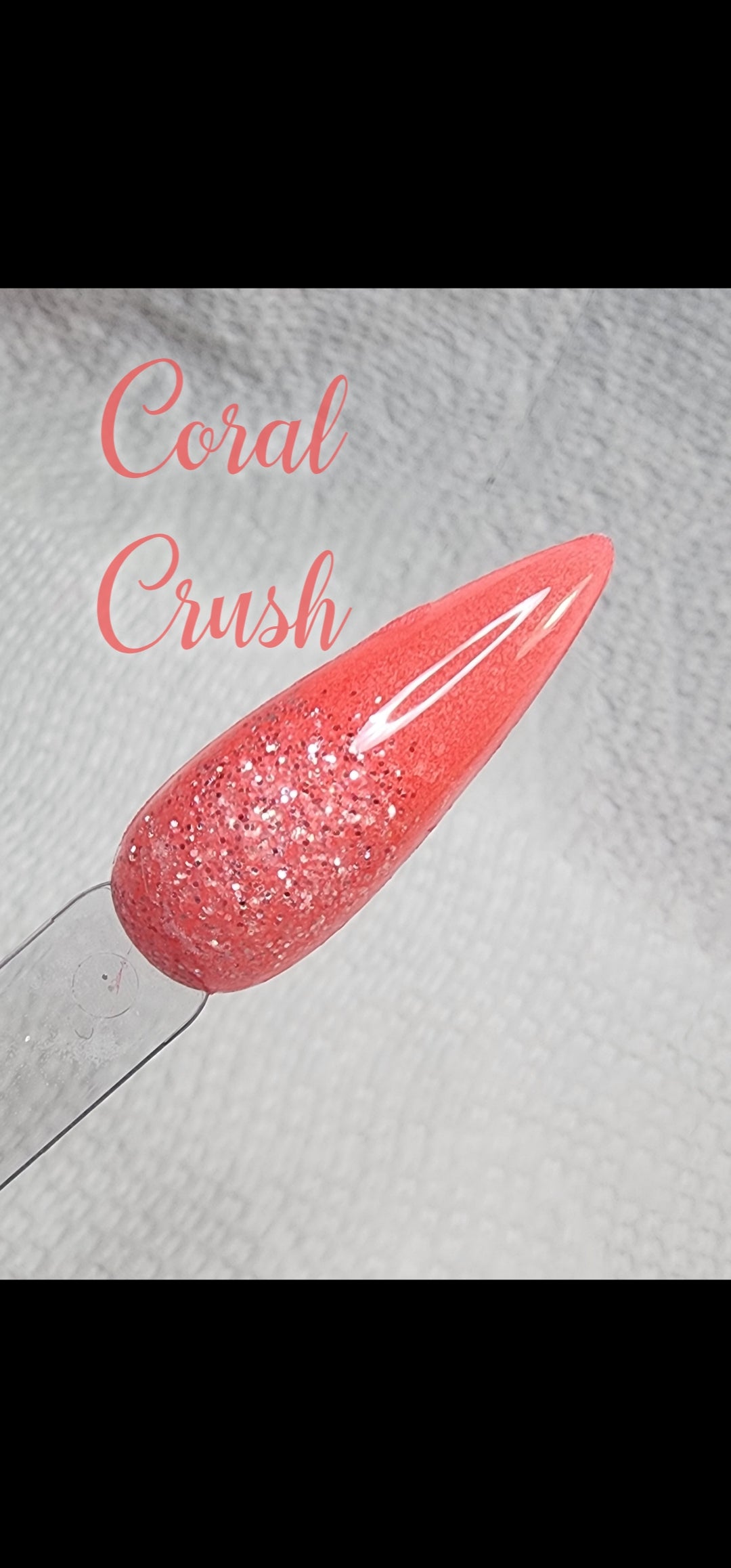 Coral Crush, nail dip powder