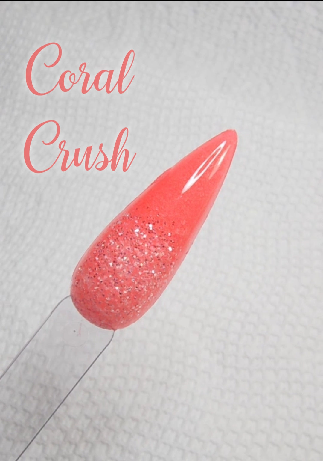 Coral Crush, nail dip powder