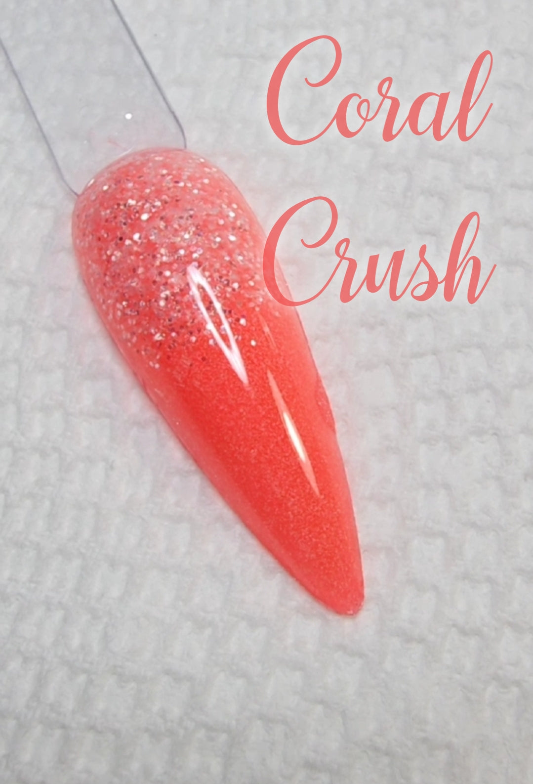 Coral Crush, nail dip powder