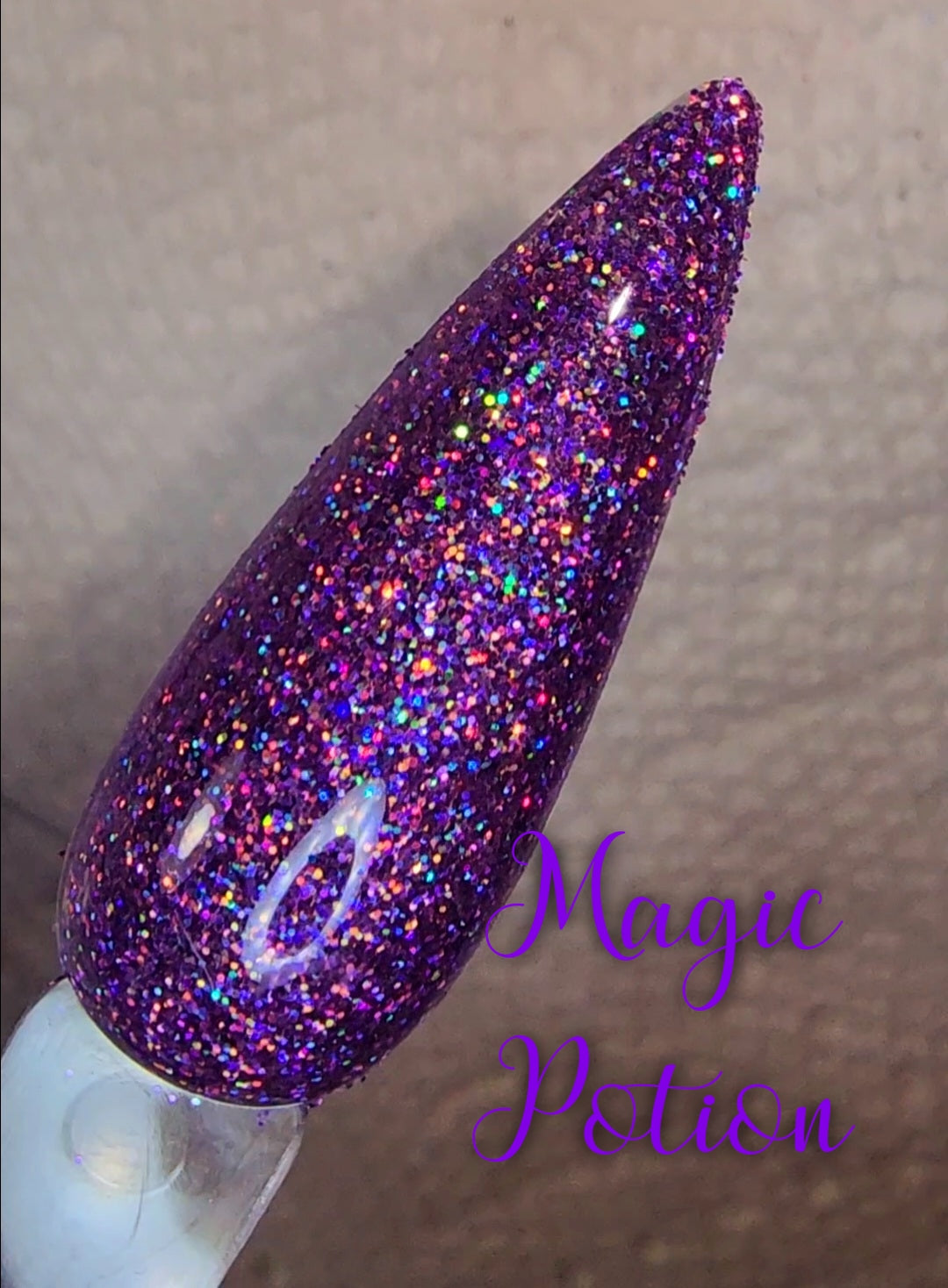 Magic Potion, purple halographic glitter dip powder