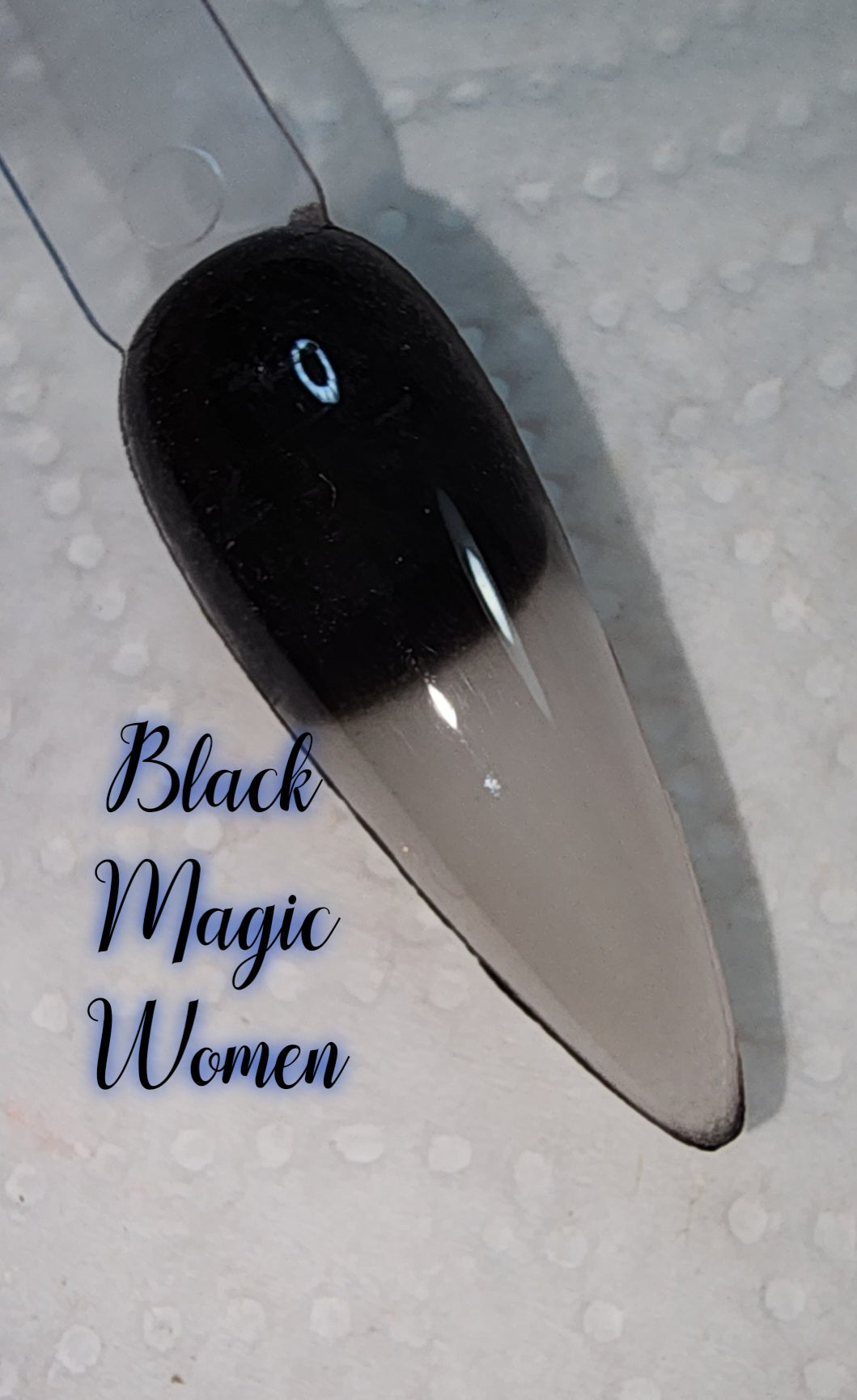 Black magic woman, sensitive thermal dip powder