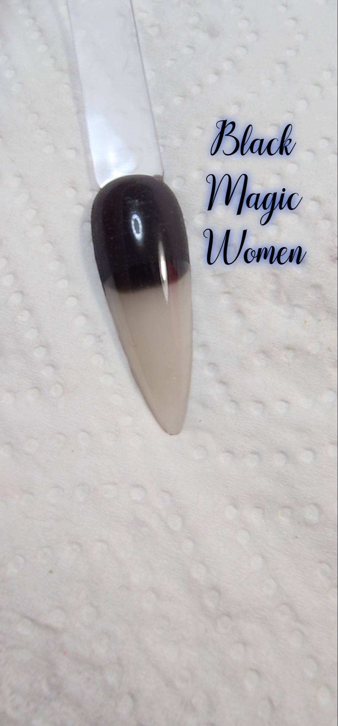 Black magic woman, sensitive thermal dip powder