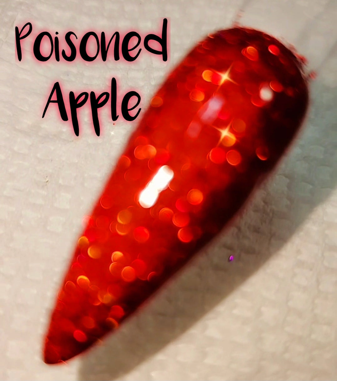 Poisoned Apple, halo glitter dip powder