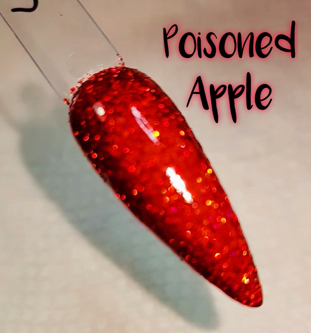 Poisoned Apple, halo glitter dip powder