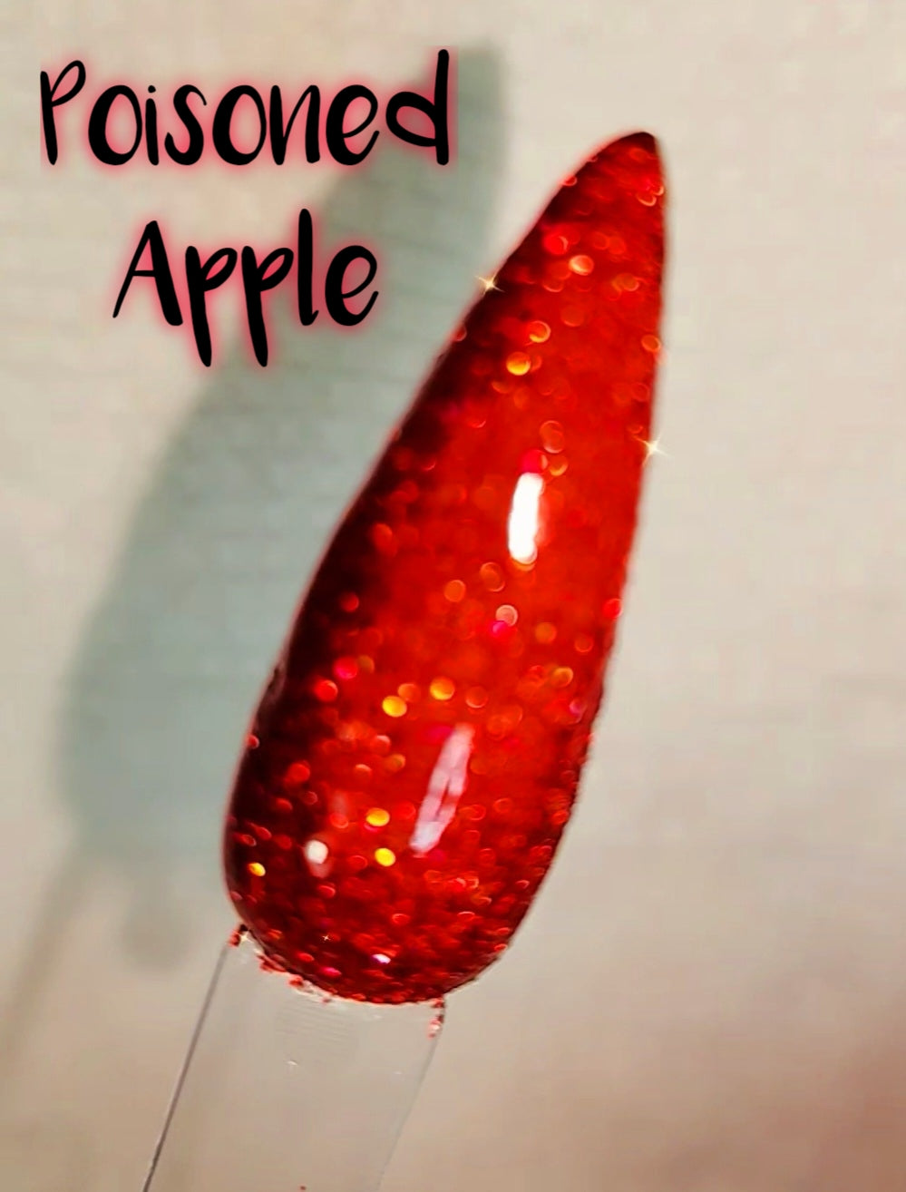 Poisoned Apple, halo glitter dip powder