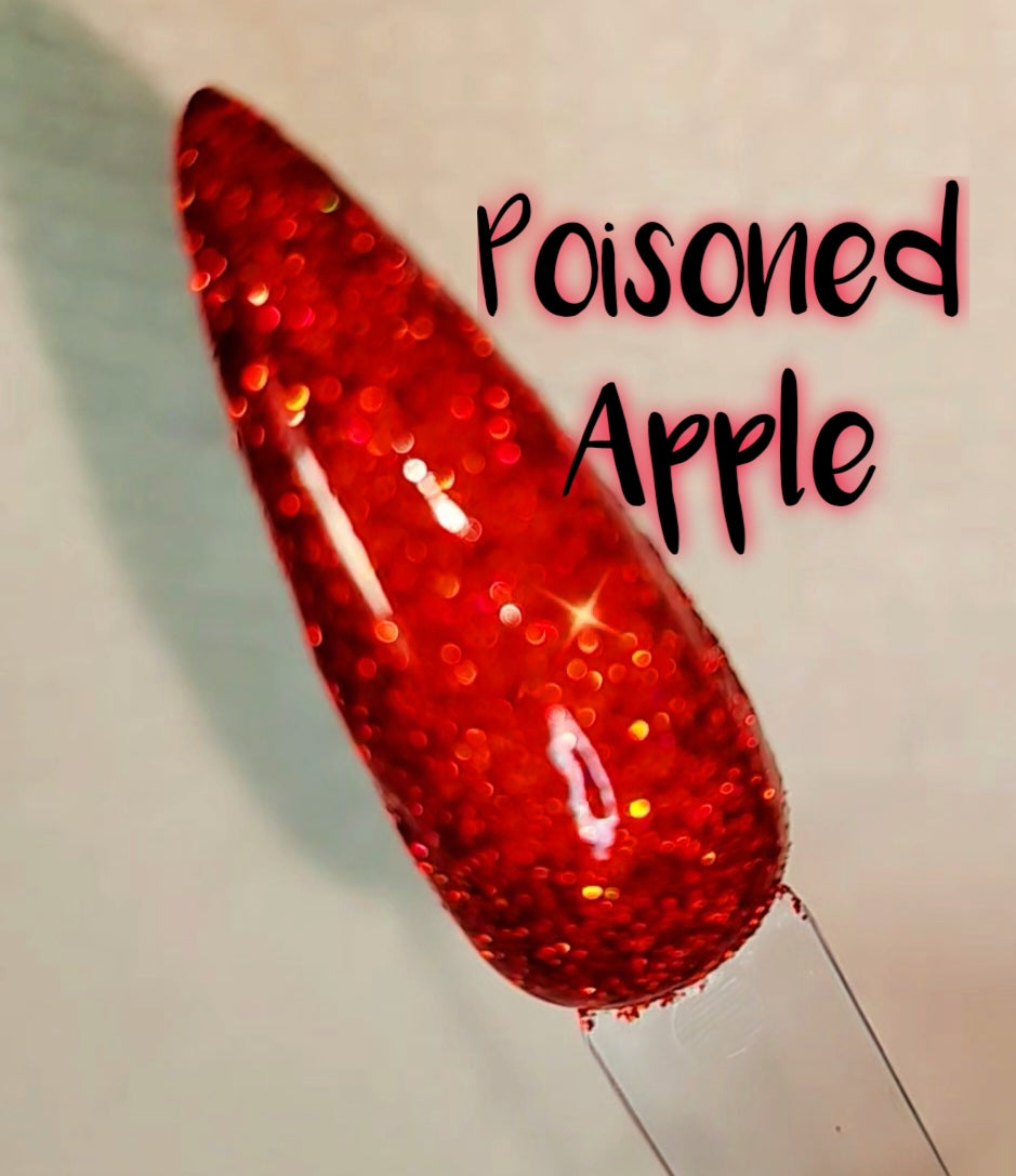 Poisoned Apple, halo glitter dip powder