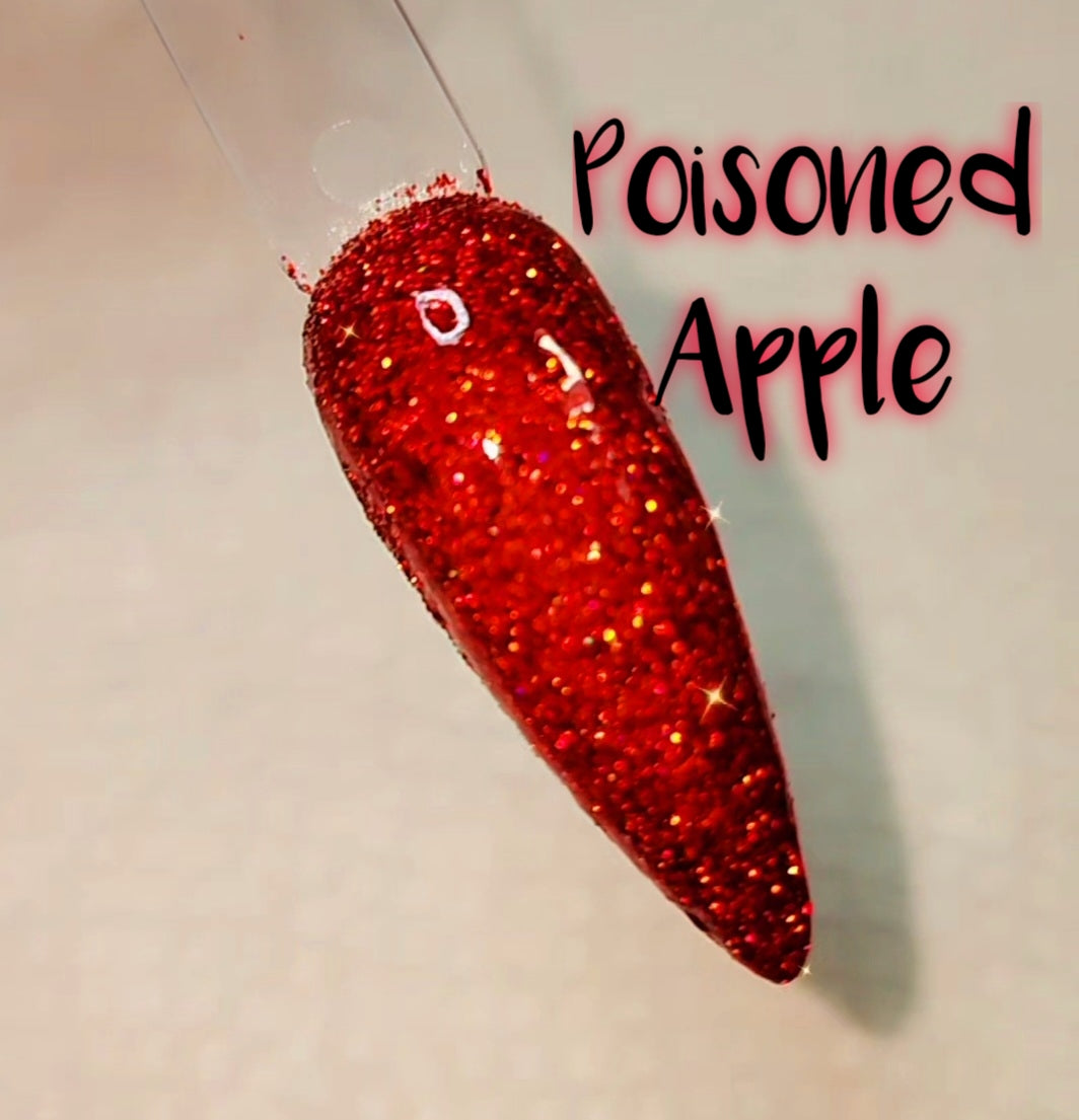 Poisoned Apple, halo glitter dip powder