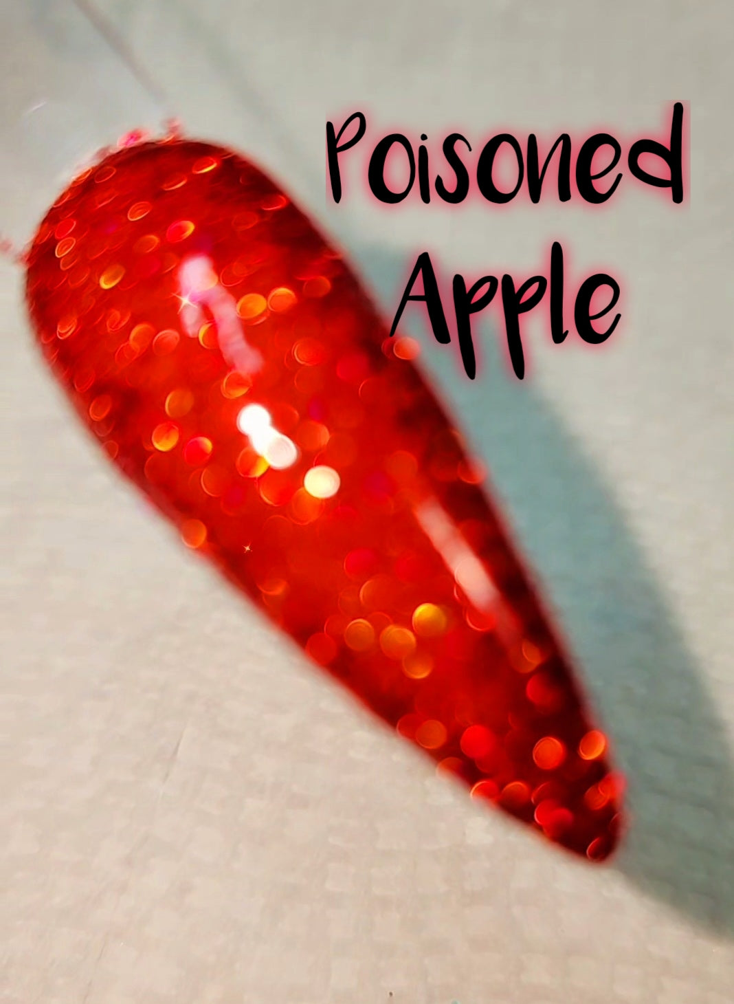 Poisoned Apple, halo glitter dip powder