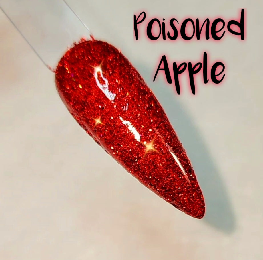 Poisoned Apple, halo glitter dip powder