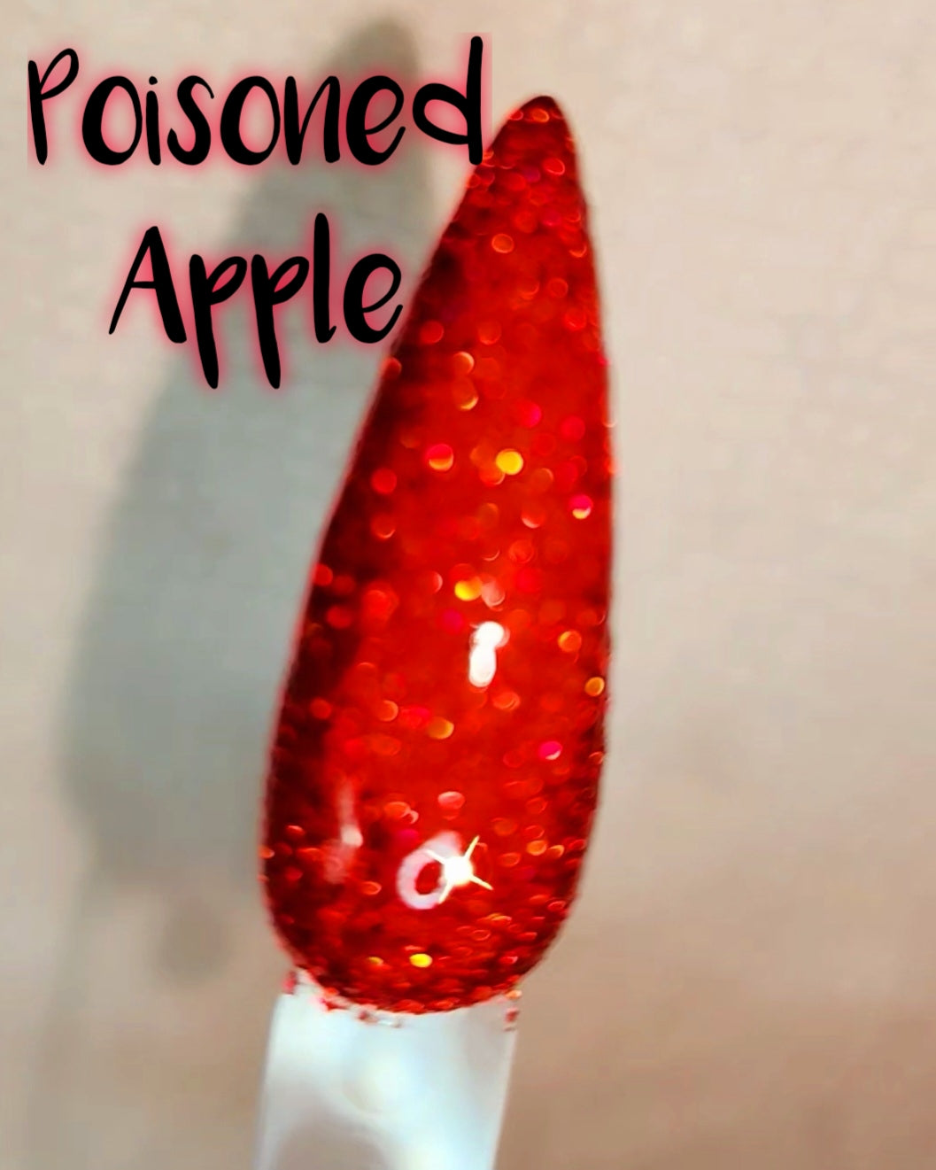 Poisoned Apple, halo glitter dip powder