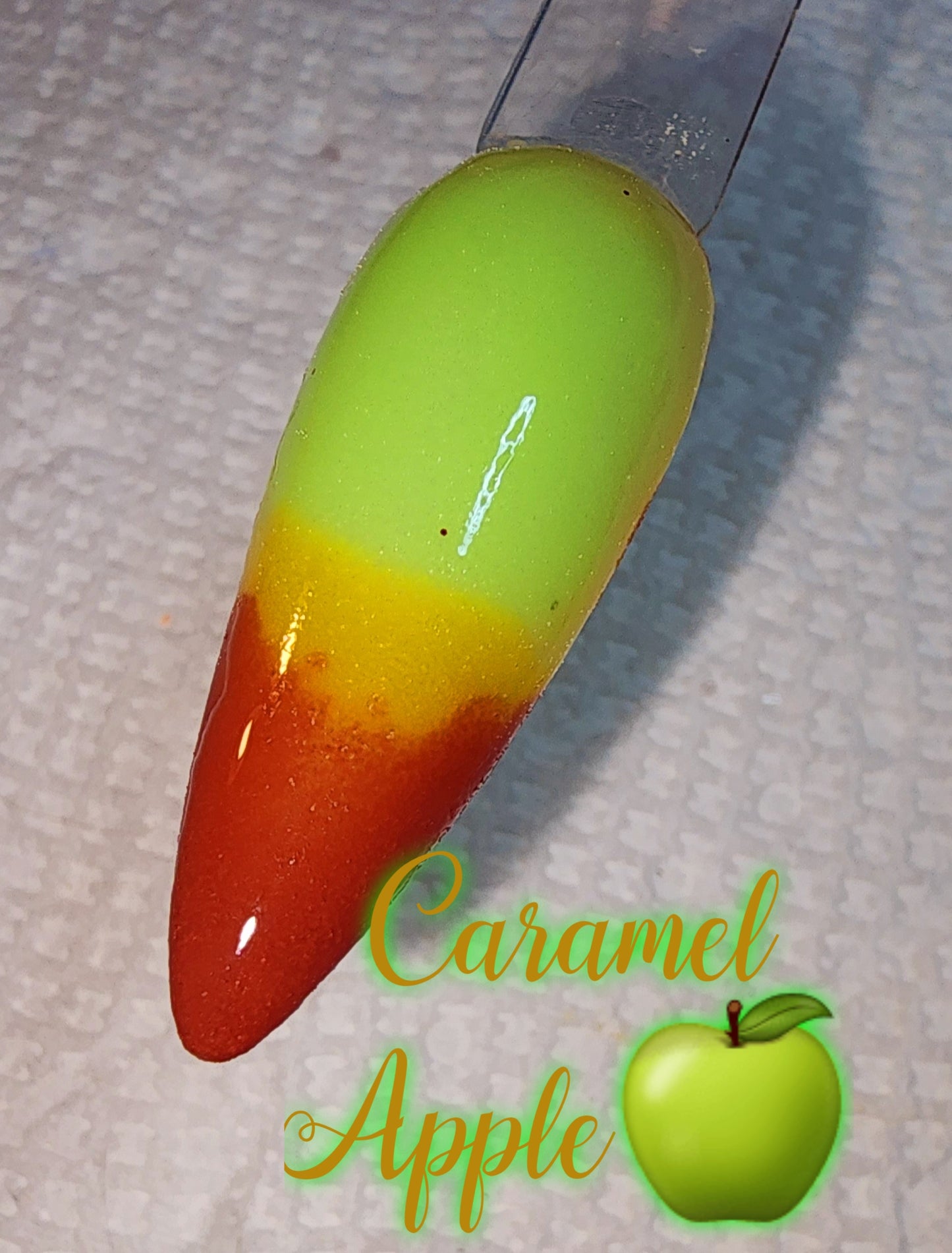 Caramel Apple triple thermal dip powder