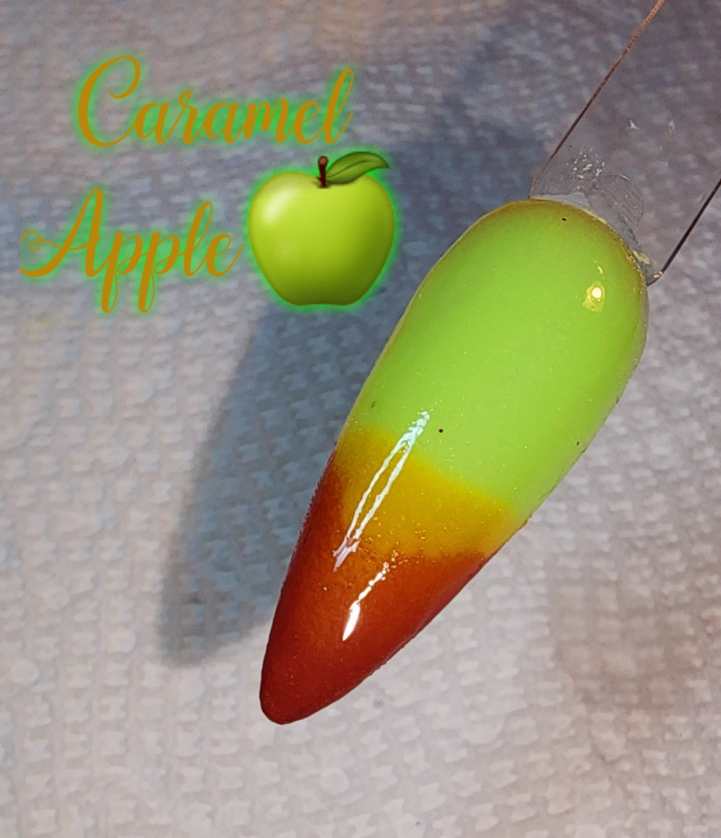 Caramel Apple triple thermal dip powder