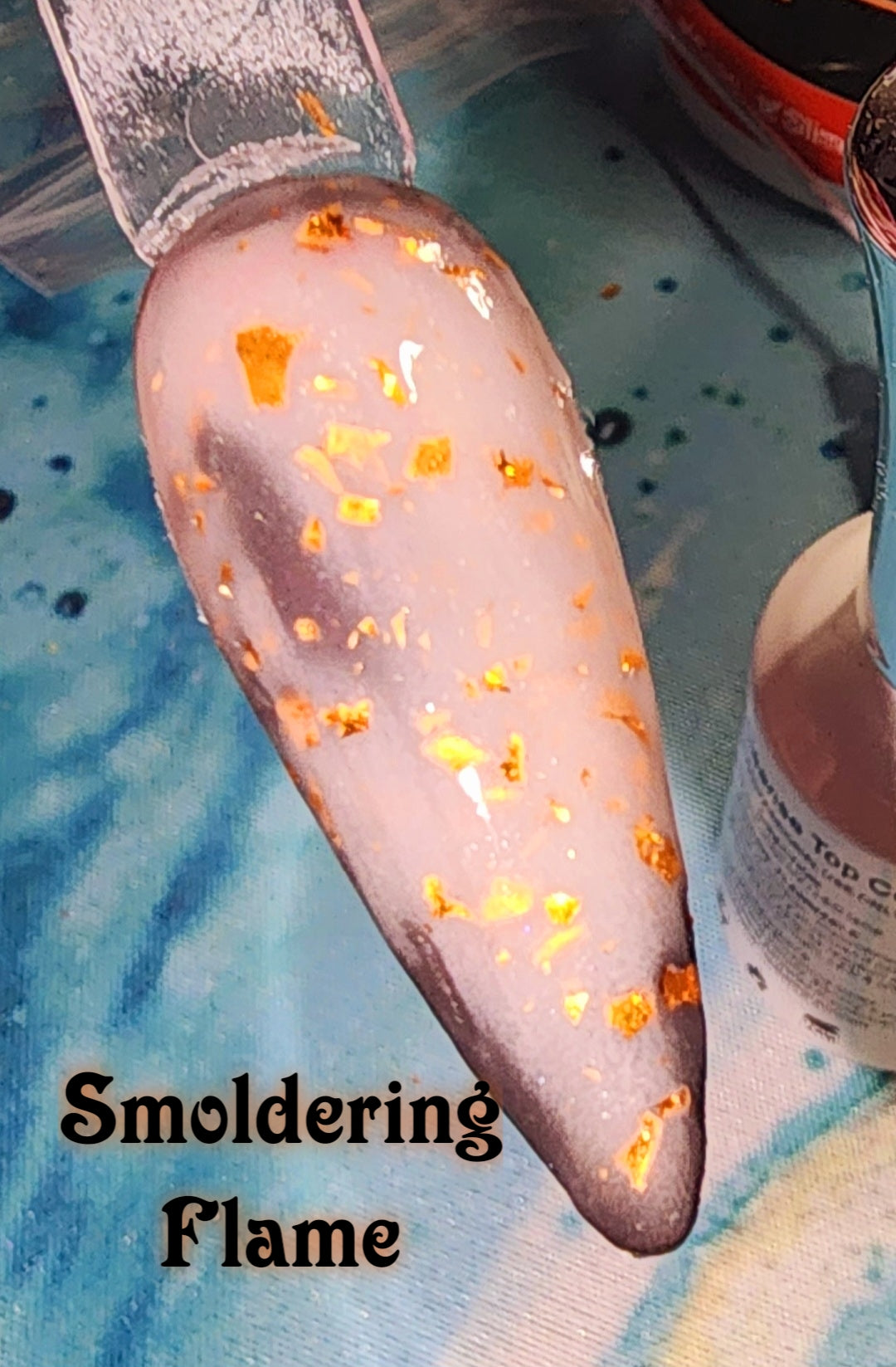 Smoldering Flame, foil/thermal dip powder