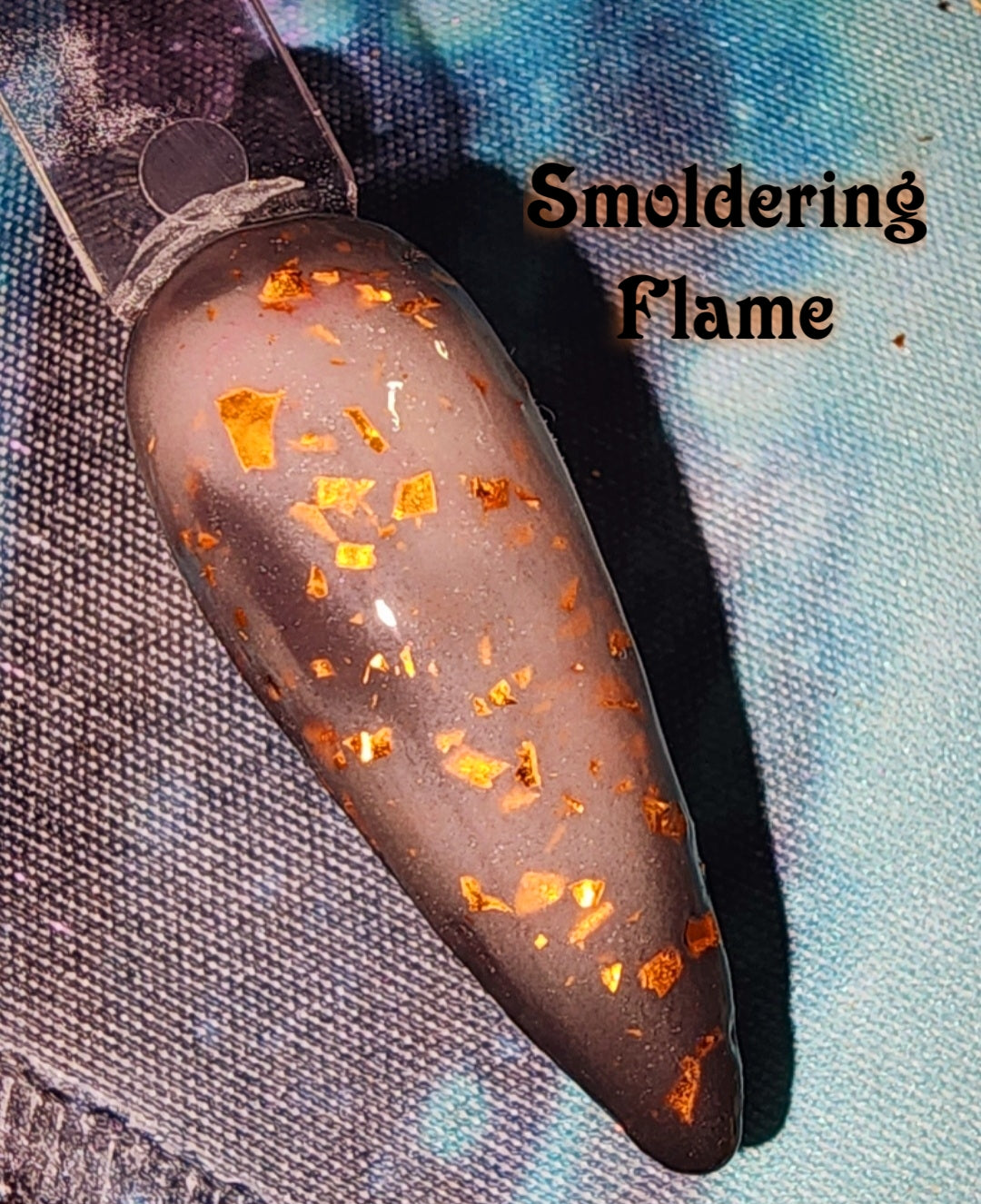 Smoldering Flame, foil/thermal dip powder