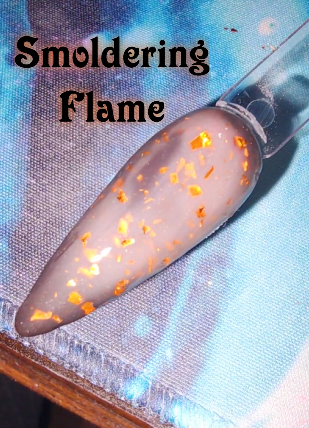 Smoldering Flame, foil/thermal dip powder