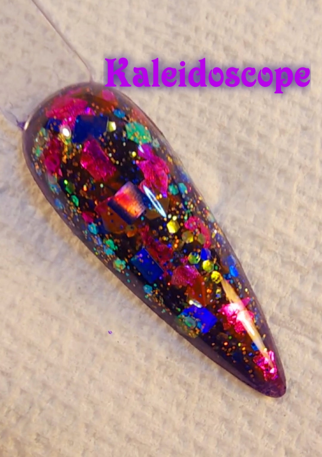 Kaleidoscope , thermal glitter dip powder