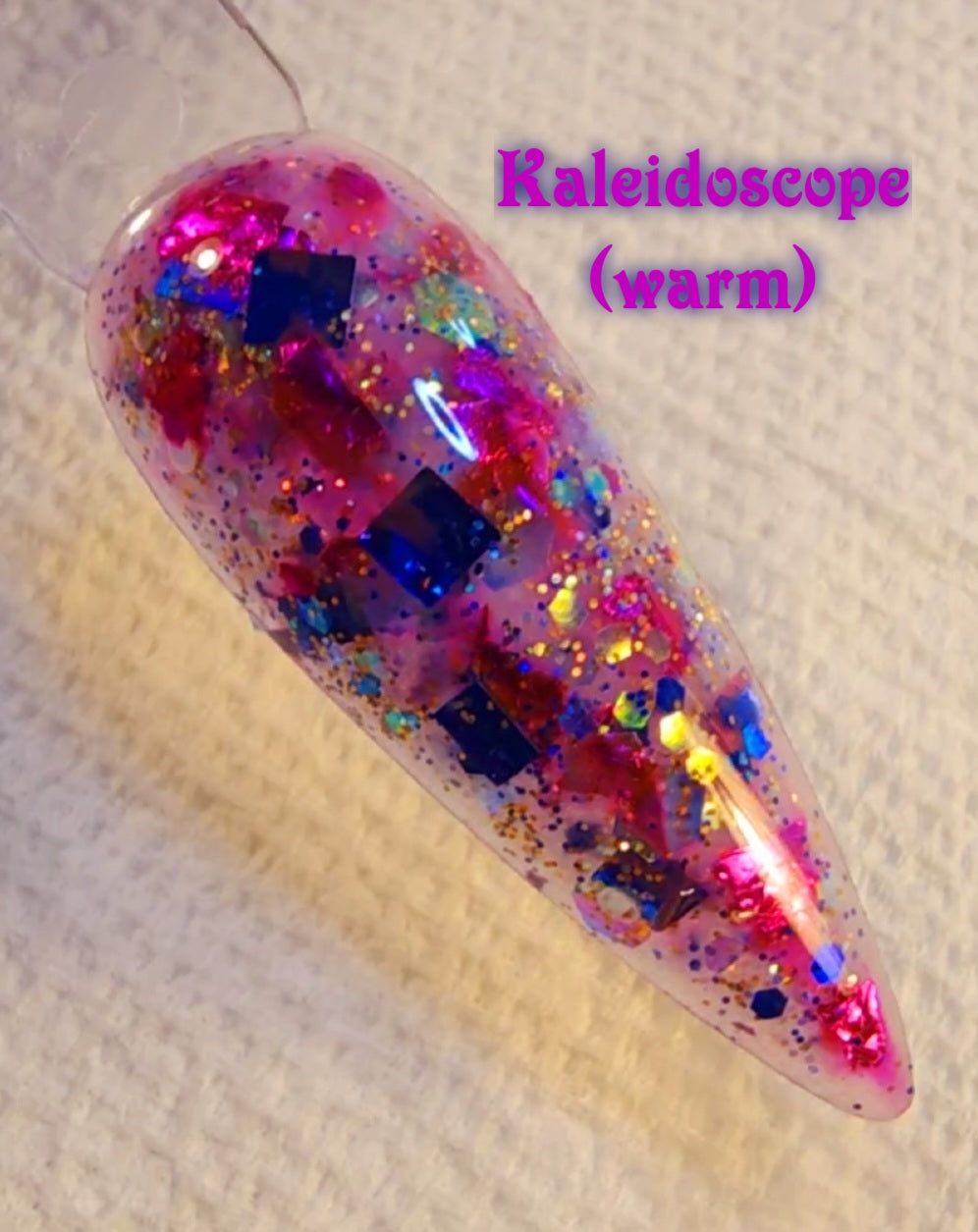 Kaleidoscope , thermal glitter dip powder