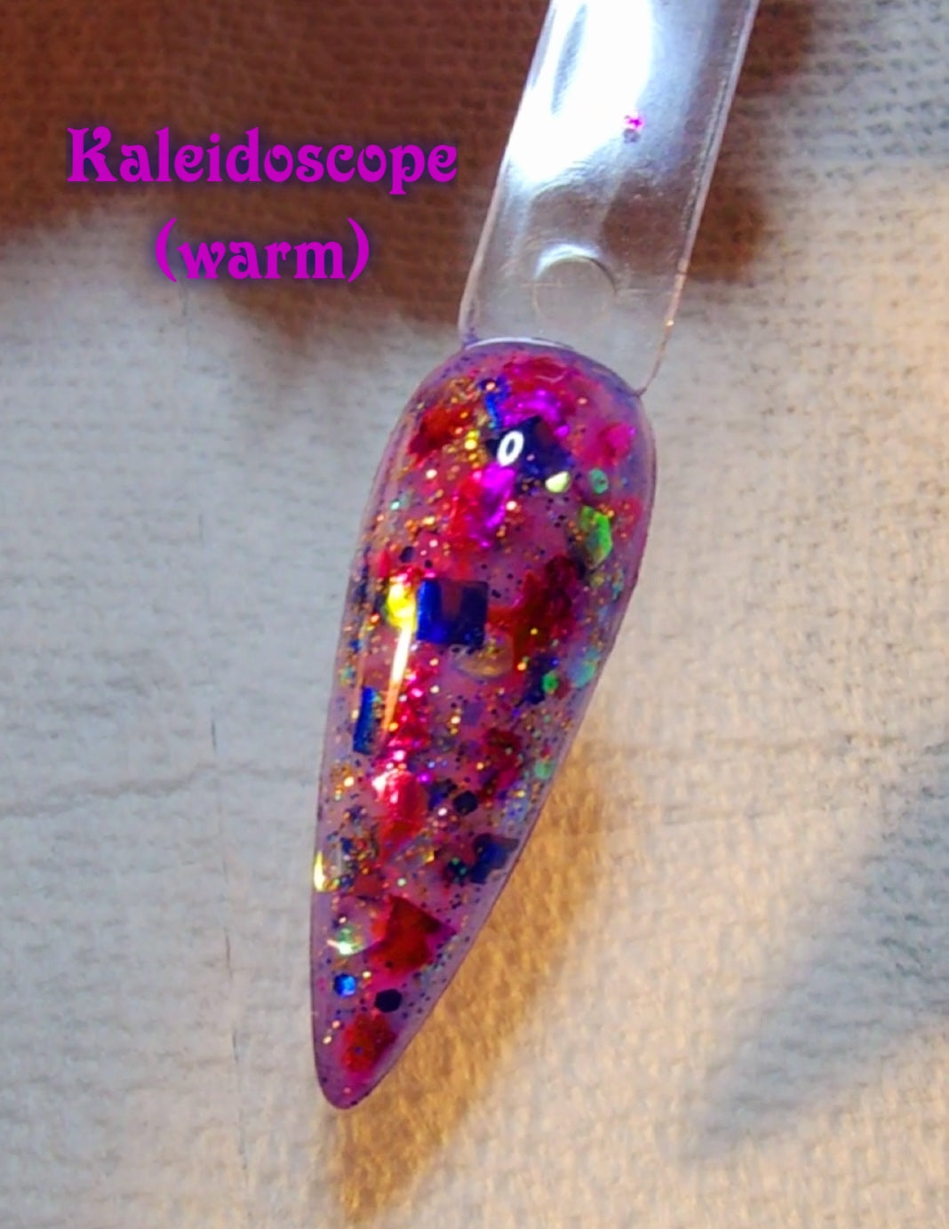 Kaleidoscope , thermal glitter dip powder