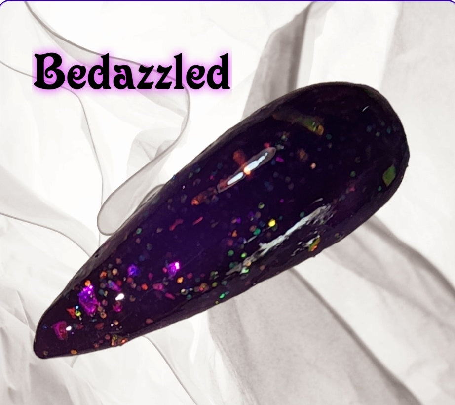 Bedazzled, multi color thermal dip powder