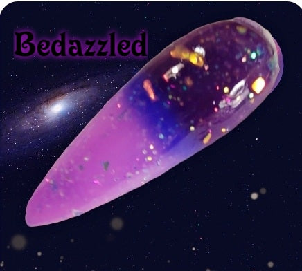 Bedazzled, multi color thermal dip powder