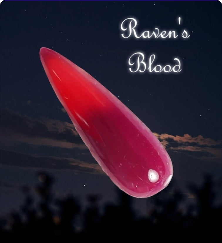 Ravens Blood, triple thermal dip powder