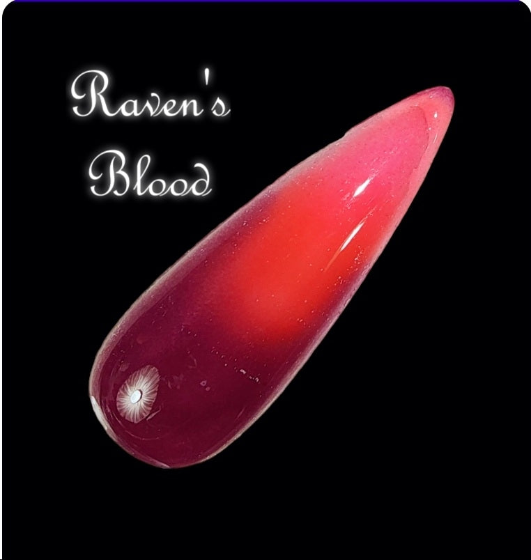 Ravens Blood, triple thermal dip powder