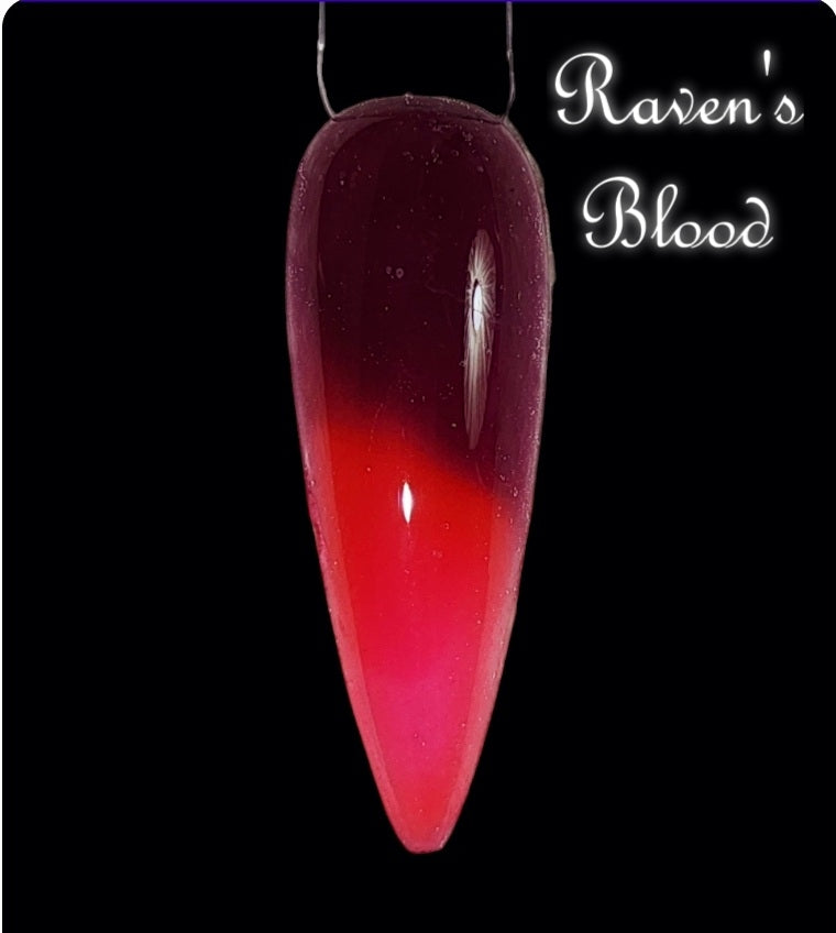 Ravens Blood, triple thermal dip powder