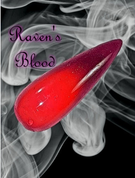 Ravens Blood, triple thermal dip powder