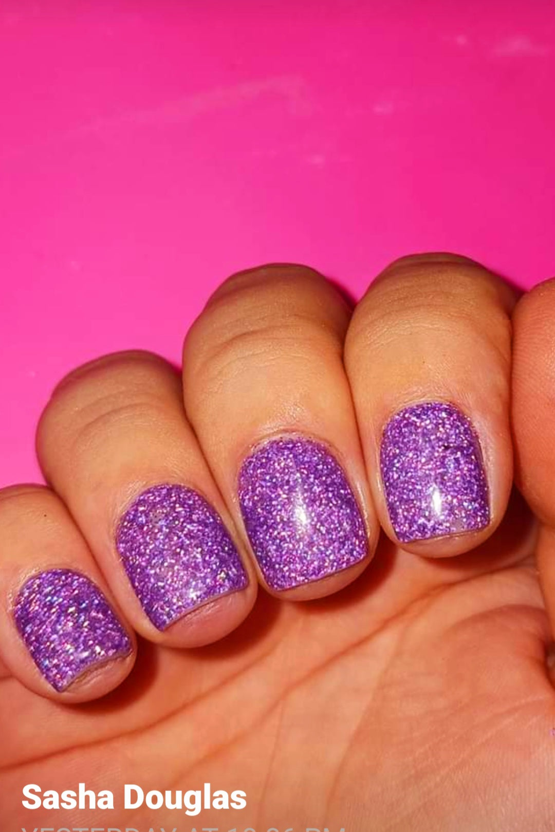 Magic Potion, purple halographic glitter dip powder