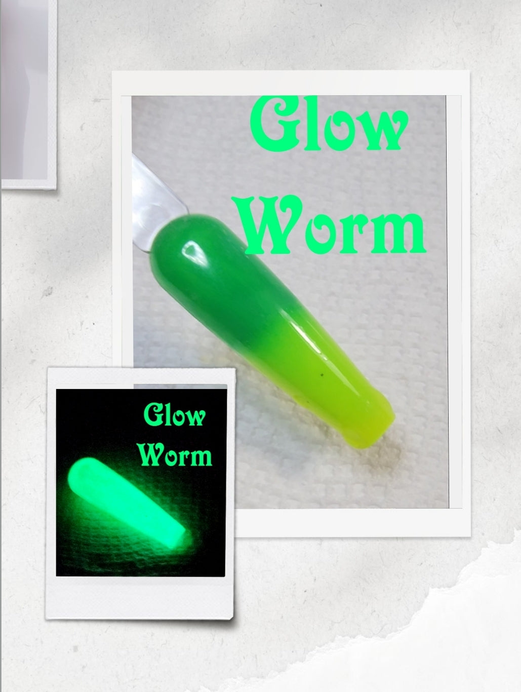 Glow worm 🐛, thermal/glow dip powder