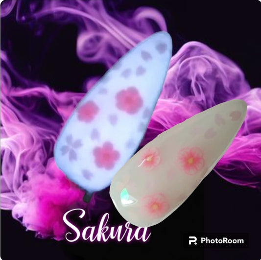 Sakura, glow dip powder