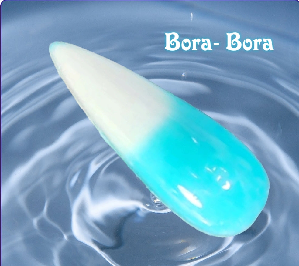 Bora Bora, thermal & BRIGHT Glow dip powder